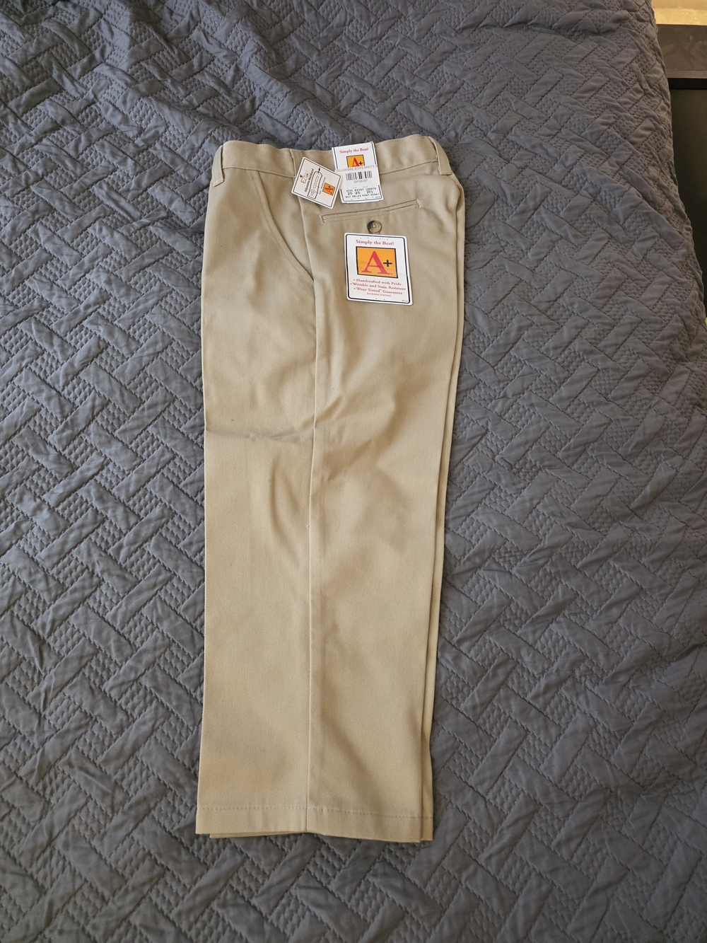 Boys Khaki School Uniform Pants (1 Pair) & Shorts (2 Pair) - Picture 6 of 8